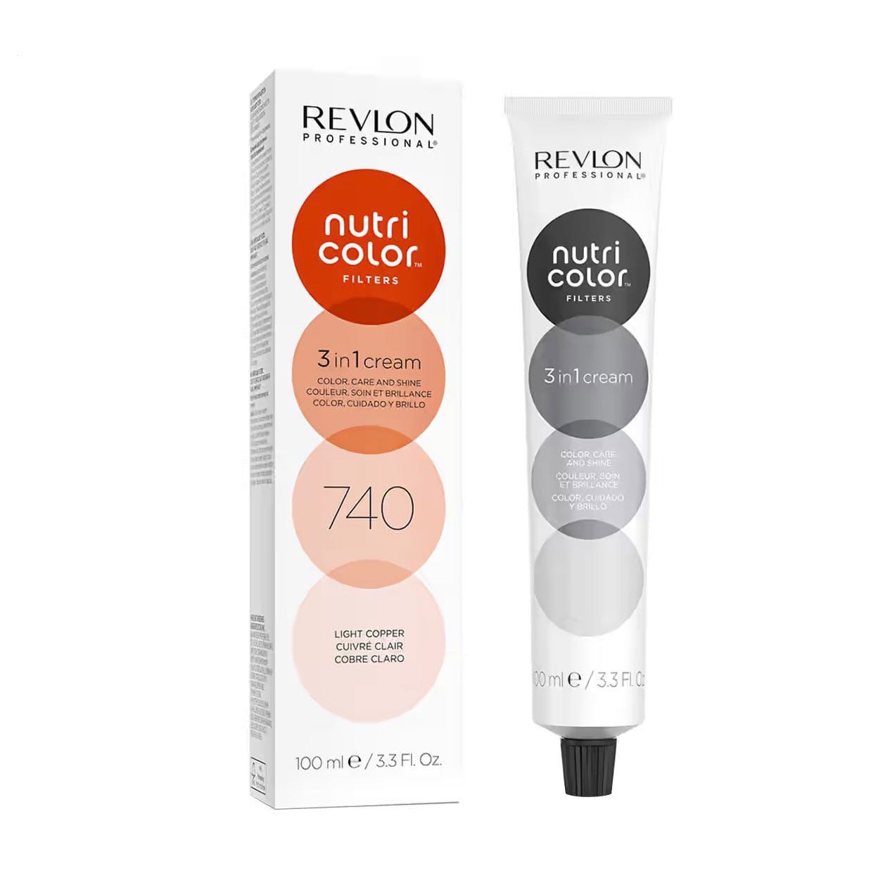 Тонувальна маска для волосся Revlon Professional Nutri Color Filters Toning 740 Light Copper, 100 мл